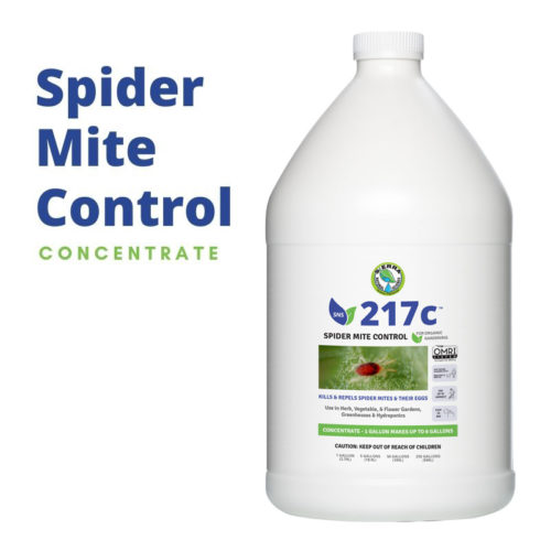OMRI Listed for Organic Gardening Sierra Natural Science SNS 217 Spider Mite Control Concentrate kills spider mites and their eggs