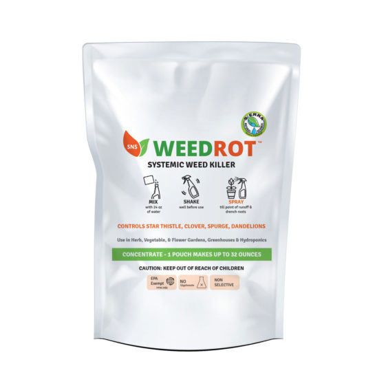 Get Sierra Natural Science SNS WeedRot All Natural Weed Killer Concentrated. This formula is an all natural weed killer that is safe around your home and garden when used as directed